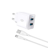 itel ChargerPulse ICW-185EC Dual USB Fast Wall Charger (QC 3.0)