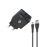 itel ChargerPulse ICW-183EC Dual USB Wall Charger (USB-A to Type-C Cable)